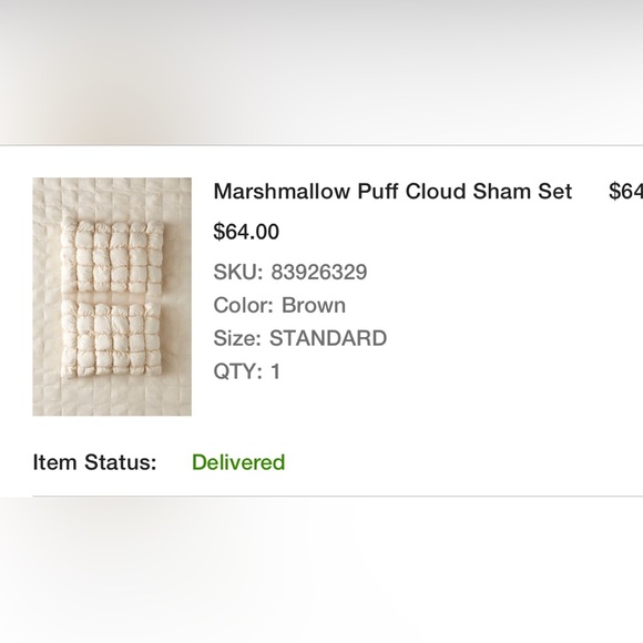 Urban Outfitters Marshmallow Puff Comforter + Shams - Picture 4 of 4